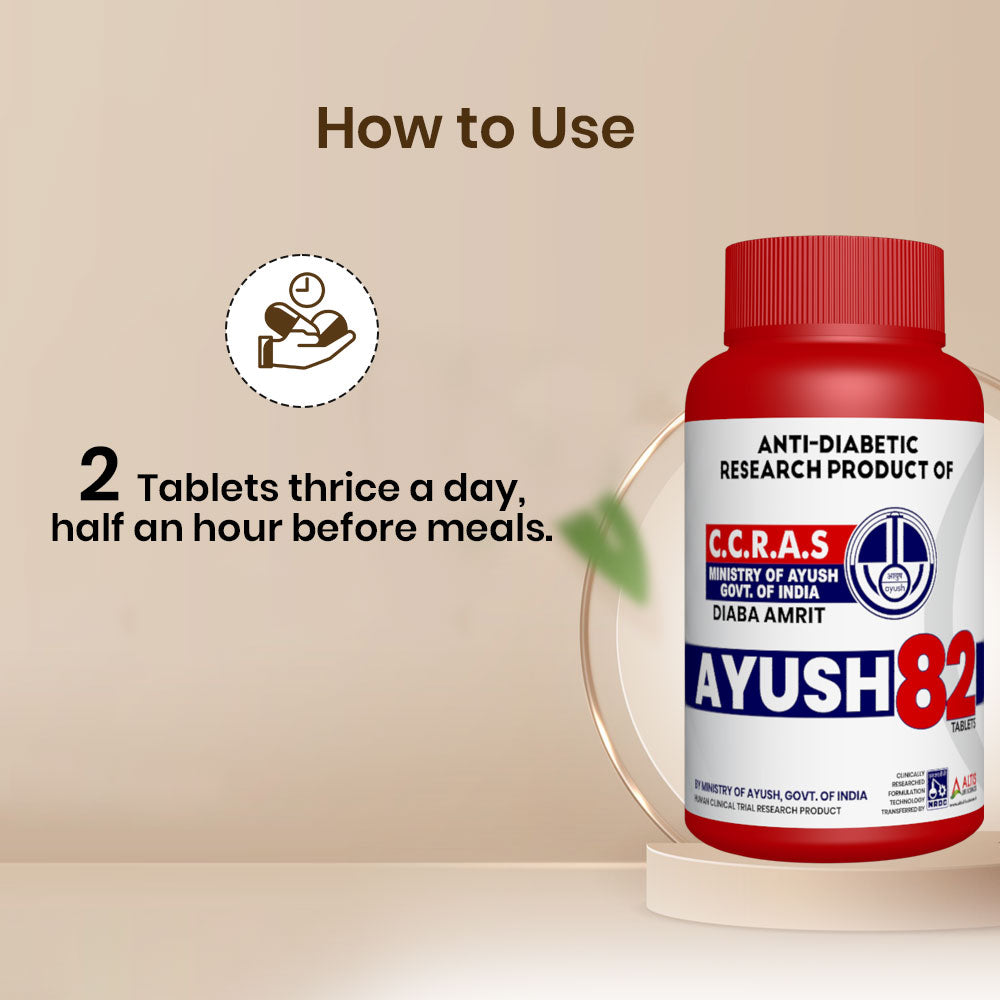 Ayush 82 Tablets for Diabetes (Pack of 2)