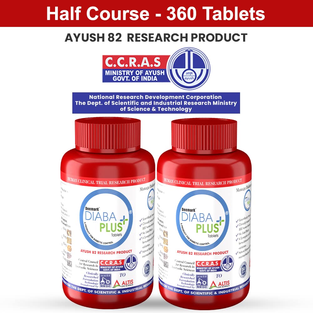 AYUSH 82 Diaba Plus Ayurvedic Medicine - Control Diabetes & Blood Sugar Levels Naturally