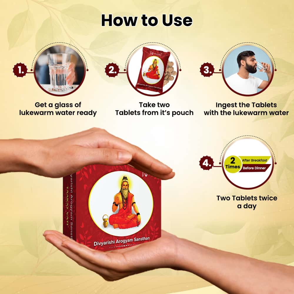 Divyarishi Taakat Vati - Ayurvedic Medicine for Weight Gain (Pack of 3)