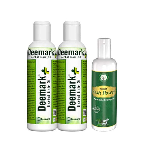 Herbal Hair Oil Plus and Kesh Power Ayurvedic Shampoo Combo