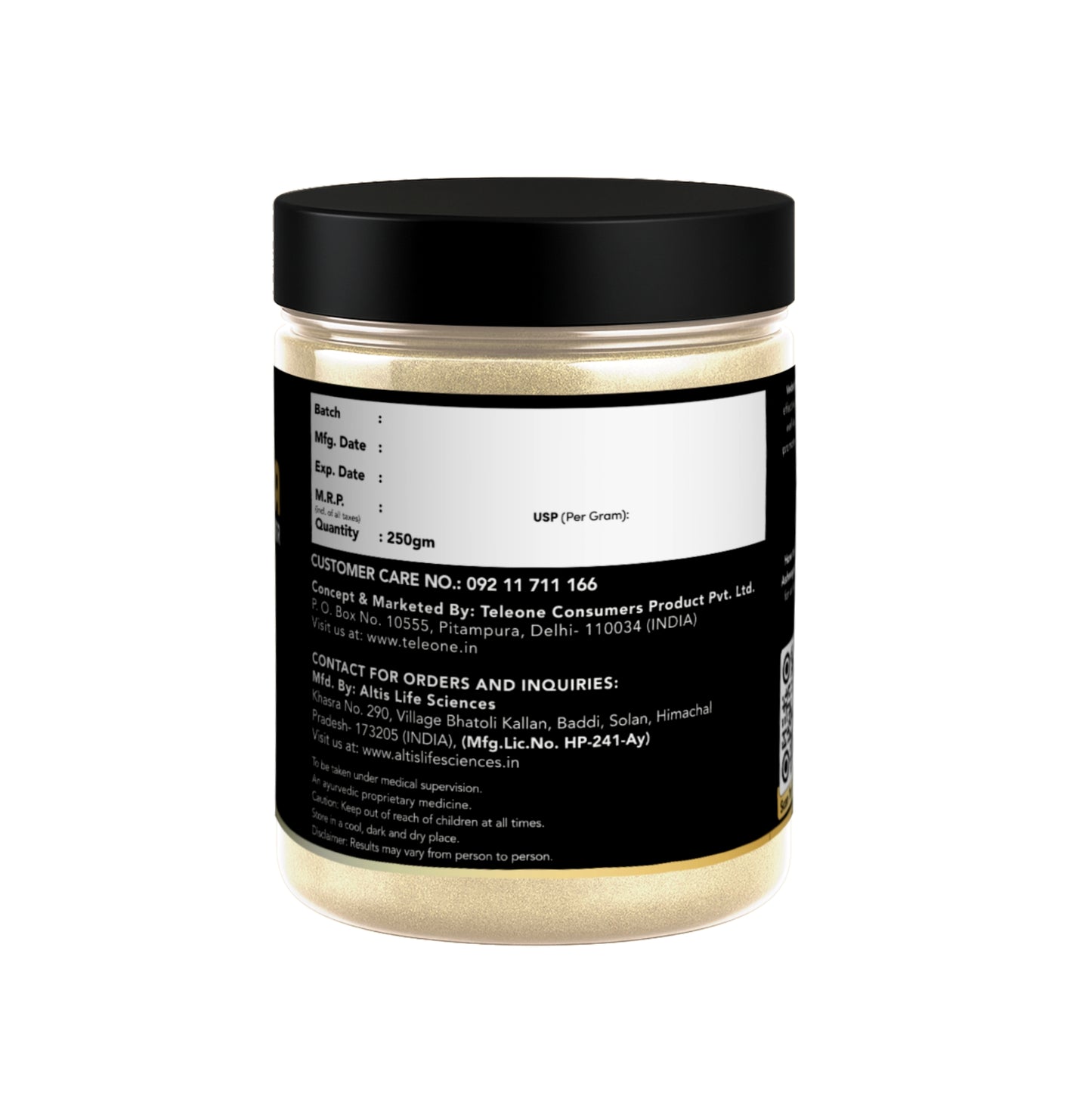 Vedacharya Ashwagandha Powder For Stress Relief, Strength, Immunity & Energy Booster