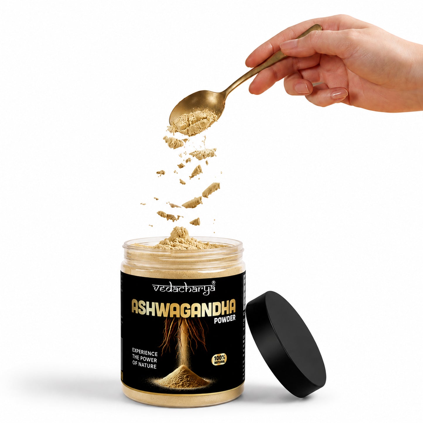 Vedacharya Ashwagandha Powder For Stress Relief, Strength, Immunity & Energy Booster