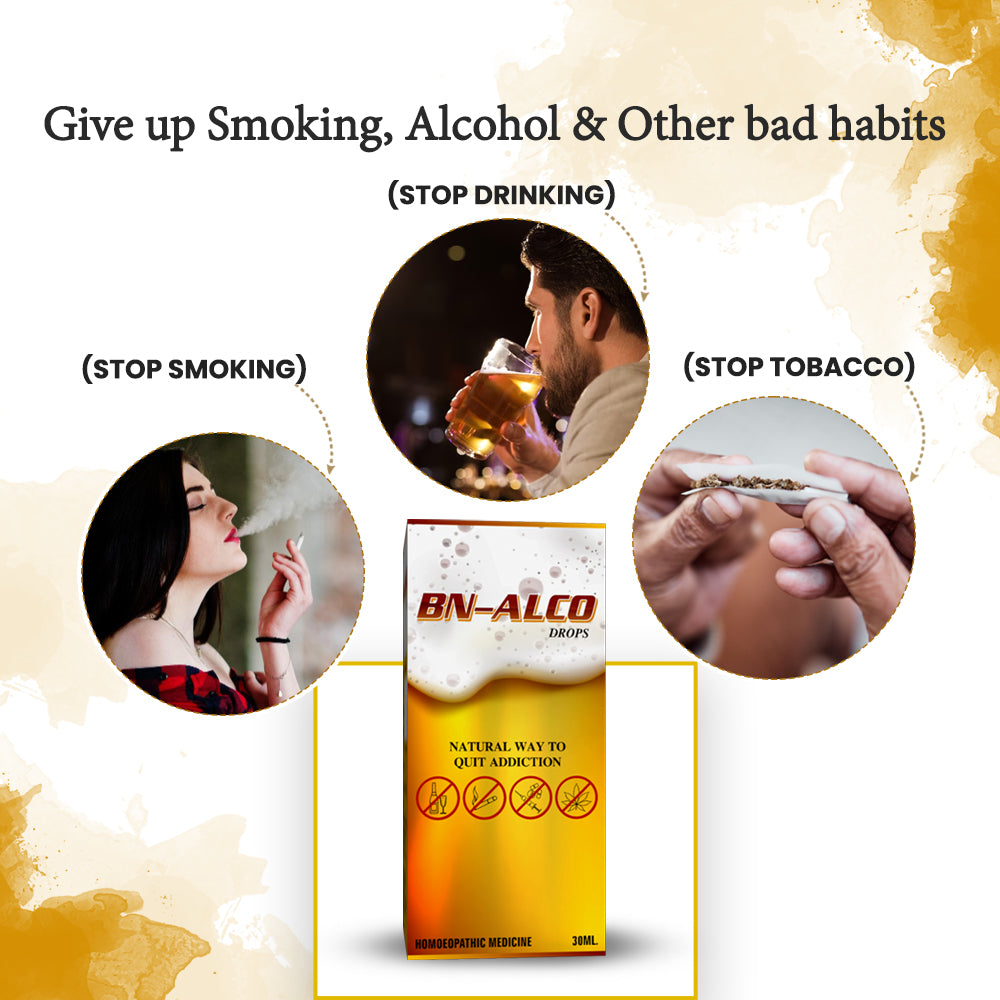 Buy BNALCO Anti Addiction Drops for Quit Alcohol & Smoking Teleone