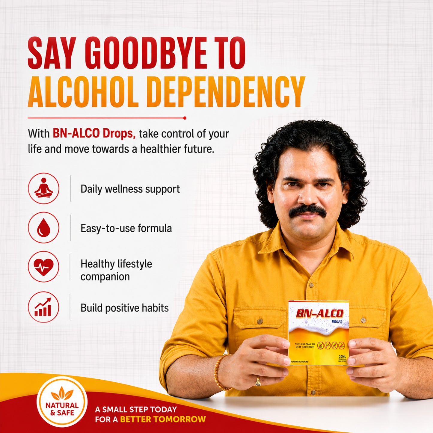 BN-ALCO Drops (नशा मुक्ति दवा) - Homeopathic Medicine to Quit Alcohol, Smoking, & Tobacco