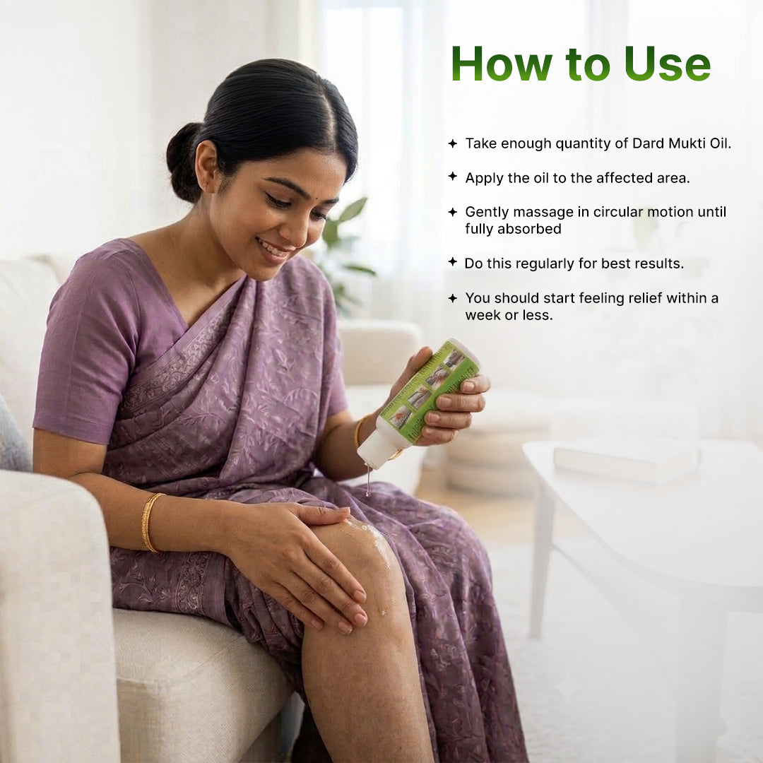 Dard Mukti Oil - A Natural Ayurvedic Pain relief oil for Joint & Muscle pain