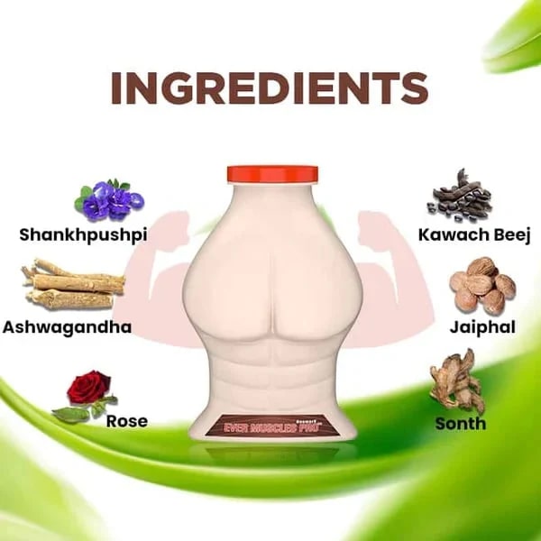 Ever Muscle Pro & Mass Pro- Ayurvedic Supplement for Weight Gain & Muscle Building