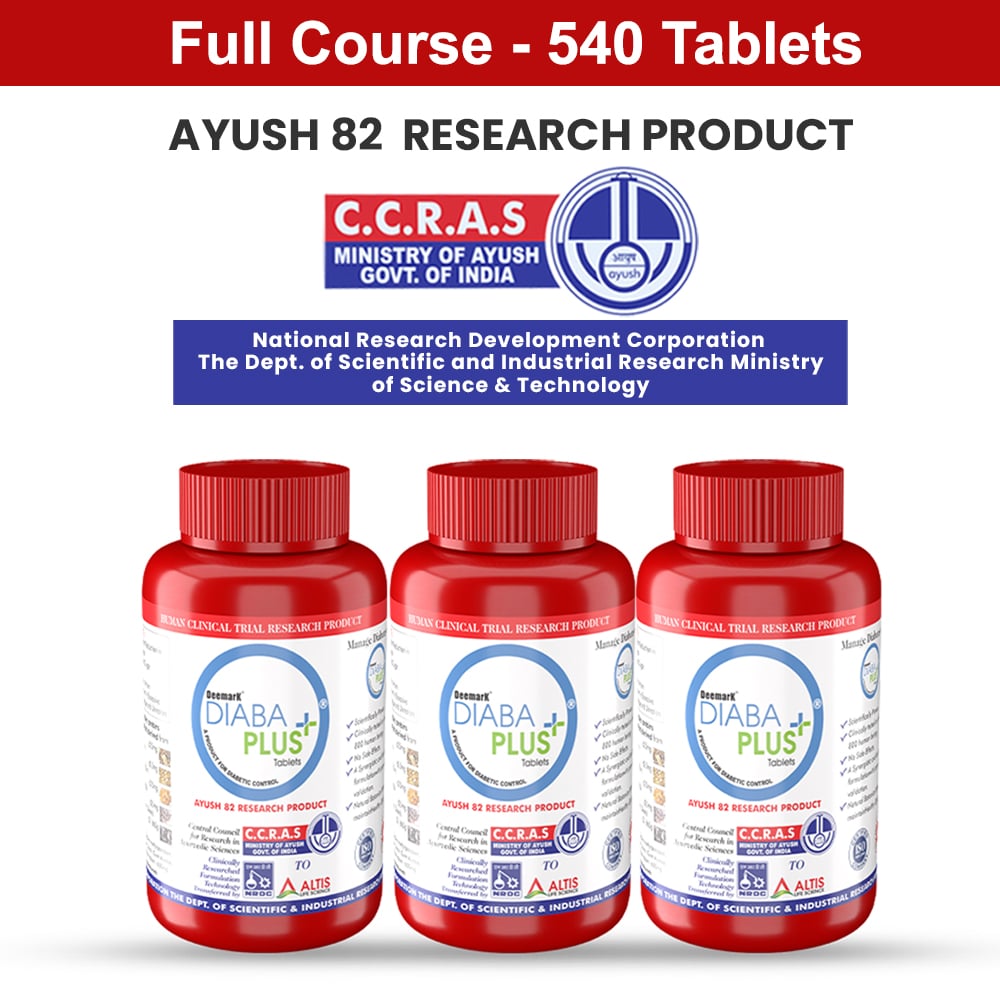 AYUSH 82 Diaba Plus Ayurvedic Medicine - Control Diabetes & Blood Sugar Levels Naturally