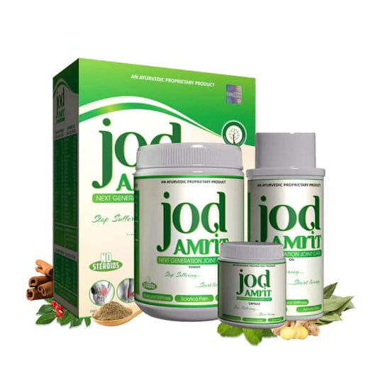 Jod Amrit - Ayurvedic Pain Relief Oil, Powder & Capsules for Joints & Muscle Pain