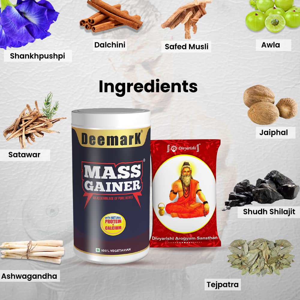Taakat Vati and Mass Gainer Protein Powder for Weight Gain Naturally