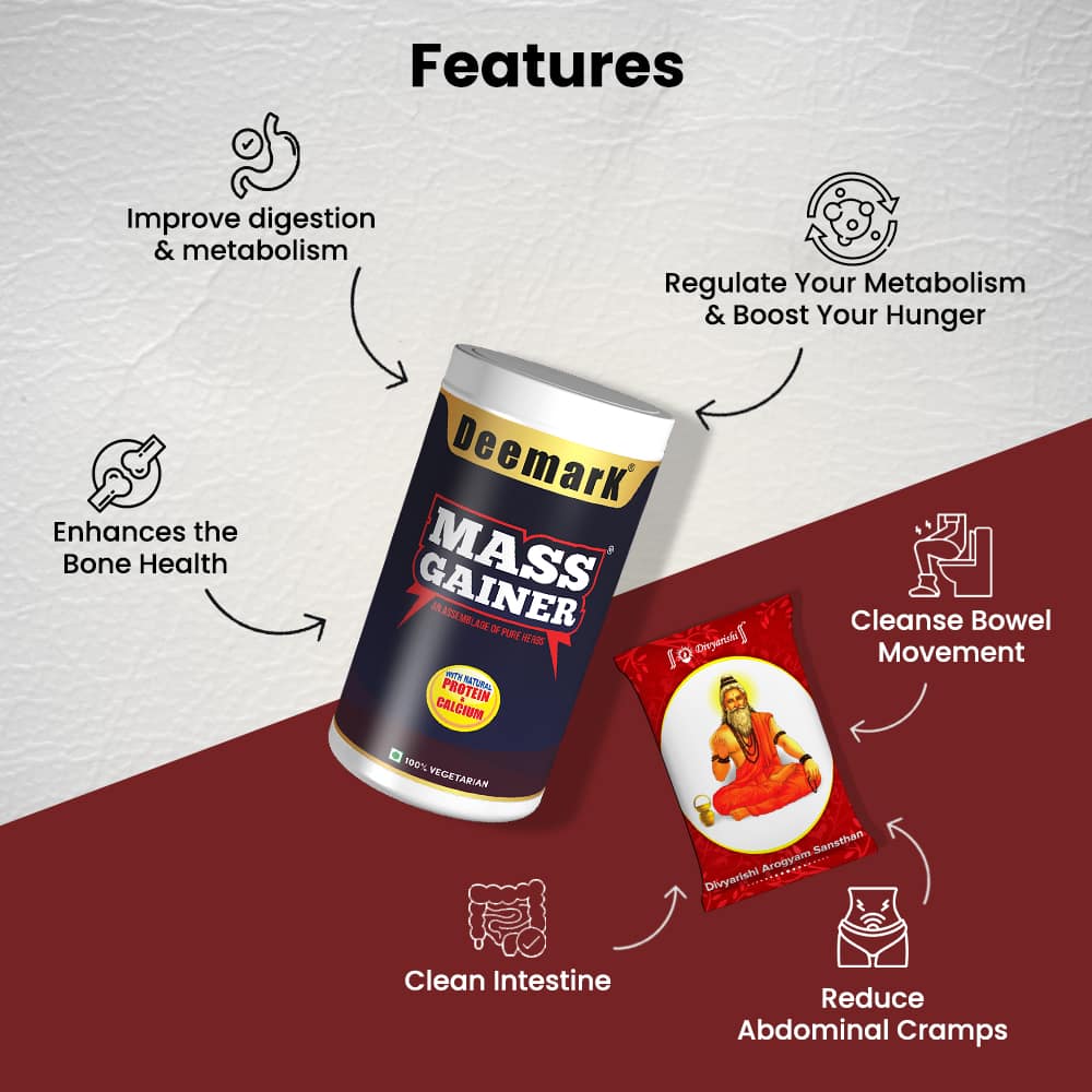 Taakat Vati and Mass Gainer Protein Powder for Weight Gain Naturally