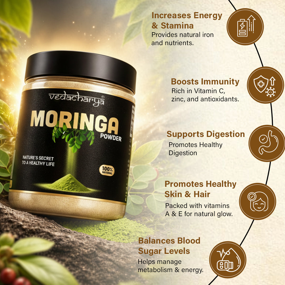Moringa Powder Rich in Vitamins, Minerals and Antioxidants