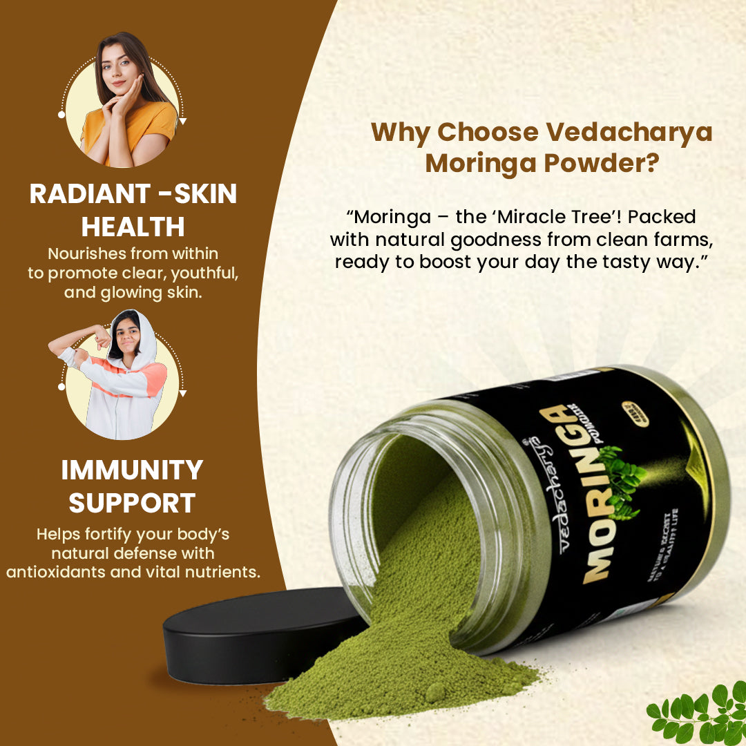 Moringa Powder Rich in Vitamins, Minerals and Antioxidants