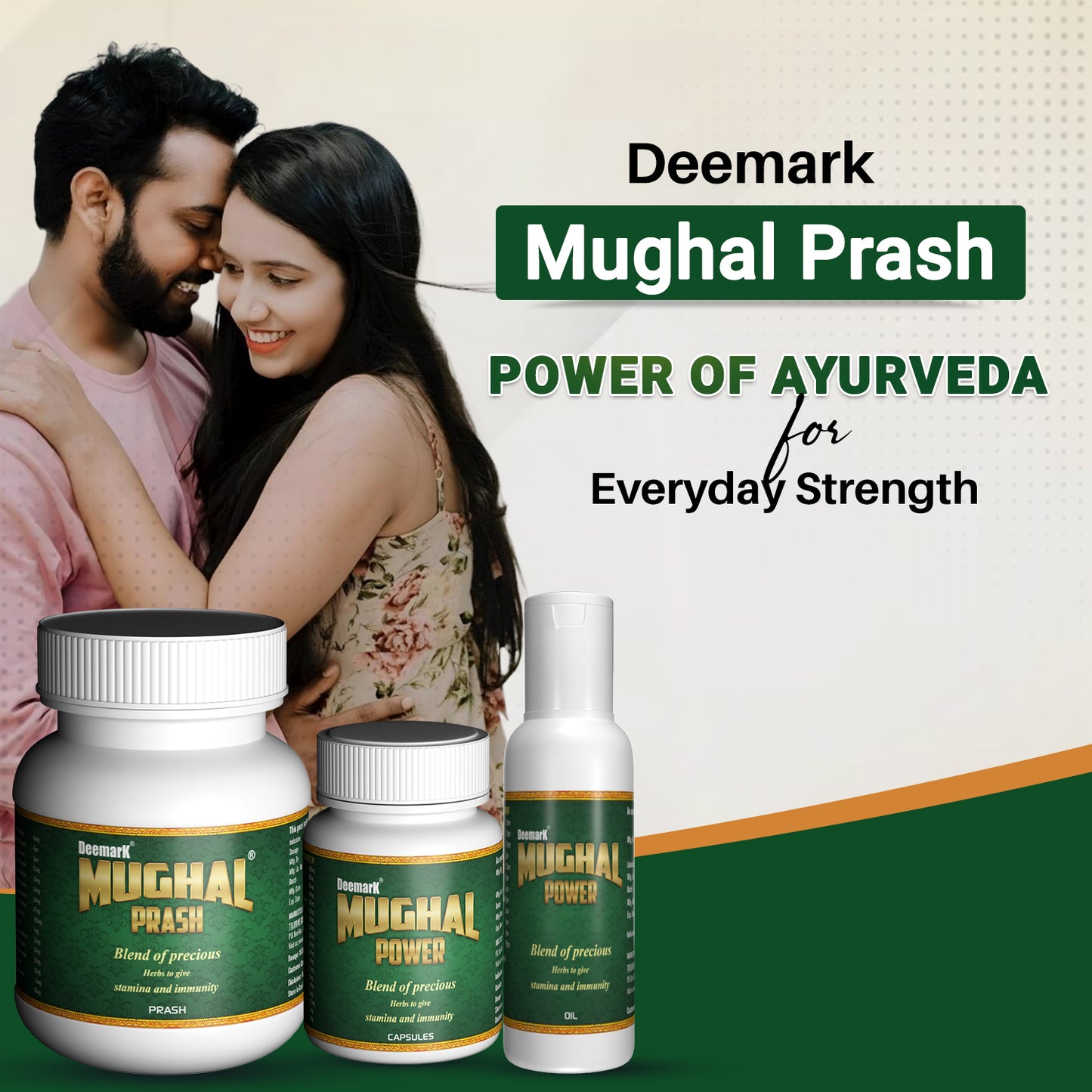 Mughal Prash, Oil, & Capsules - Ayurvedic Performance Booster for Men & Women
