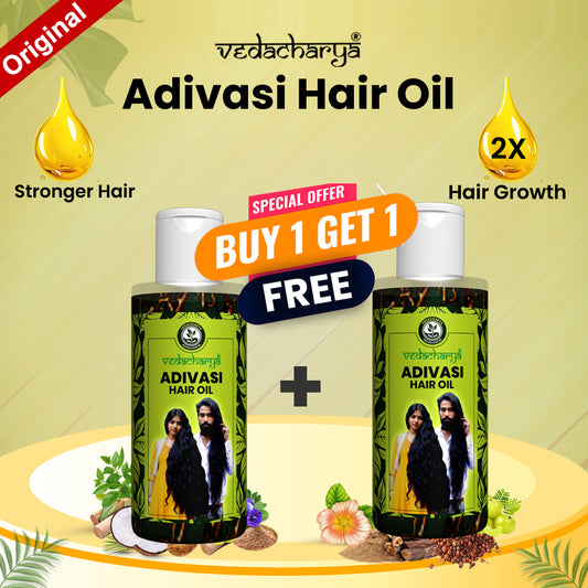 Vedacharya Adivasi Hair Oil for Hair Growth ( Buy 1 Get 1 Free )
