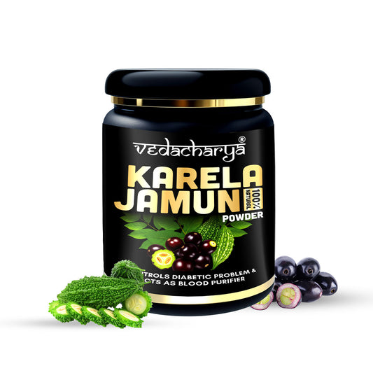 Vedacharya Karela Jamun Powder Controls Diabetic Problem & Acts As Blood Purifier