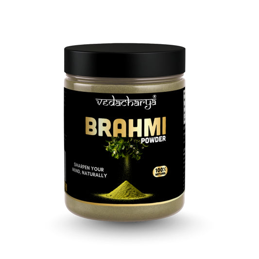 Vedacharya Brahmi Powder Supports Memory, Focus & Mental Clarity