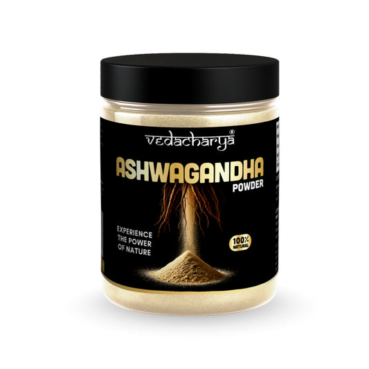 Vedacharya Ashwagandha Powder For Stress Relief, Strength, Immunity & Energy Booster