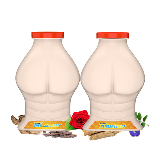 Ever Mass Pro - Ayruvedic Supplement for Mass Gain & Muscle Building (Pack of 2)