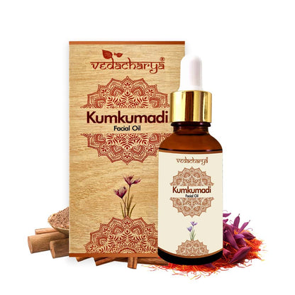 Vedacharya Kumkumadi Facial Oil  for naturally glowing skin and helps to repair skin damage