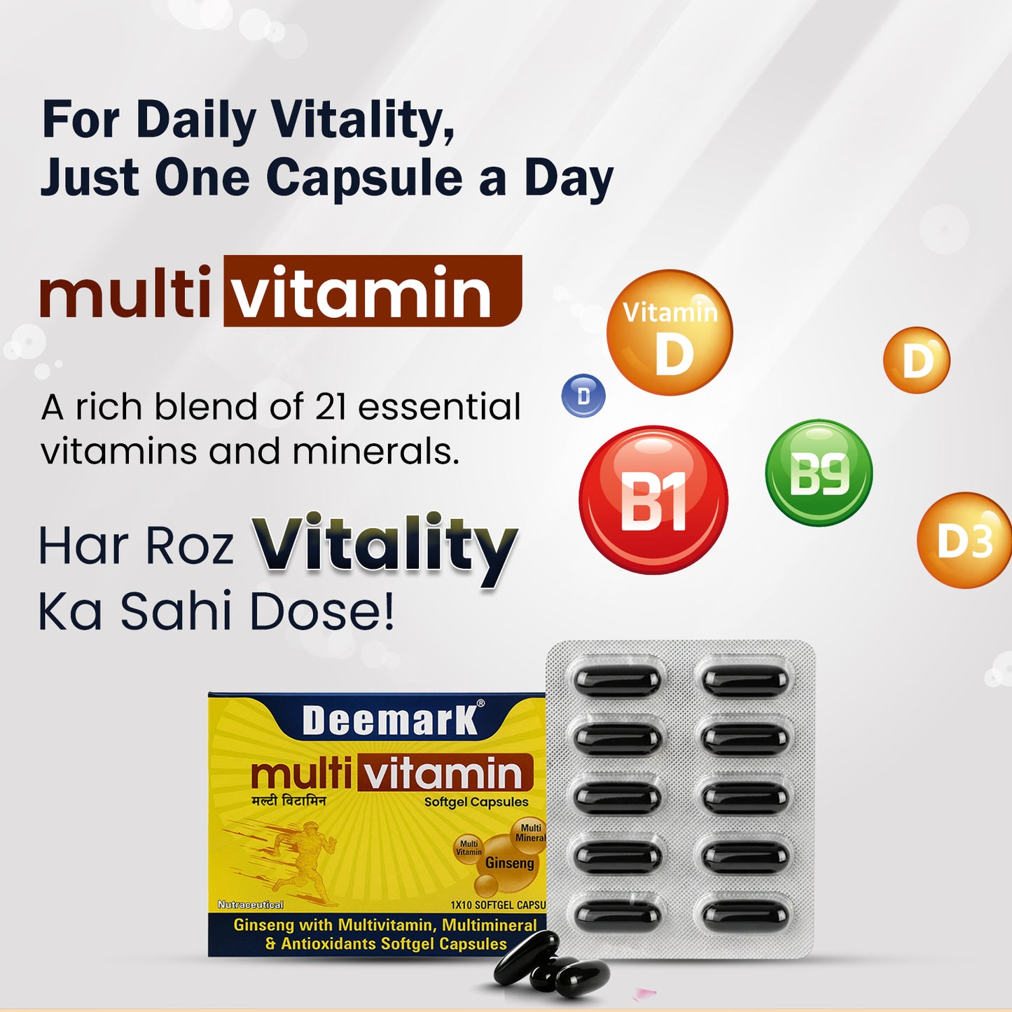 Deemark Daily Multivitamin Softgel Capsules