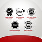 Collection of certification badges of  that presents quality and trust