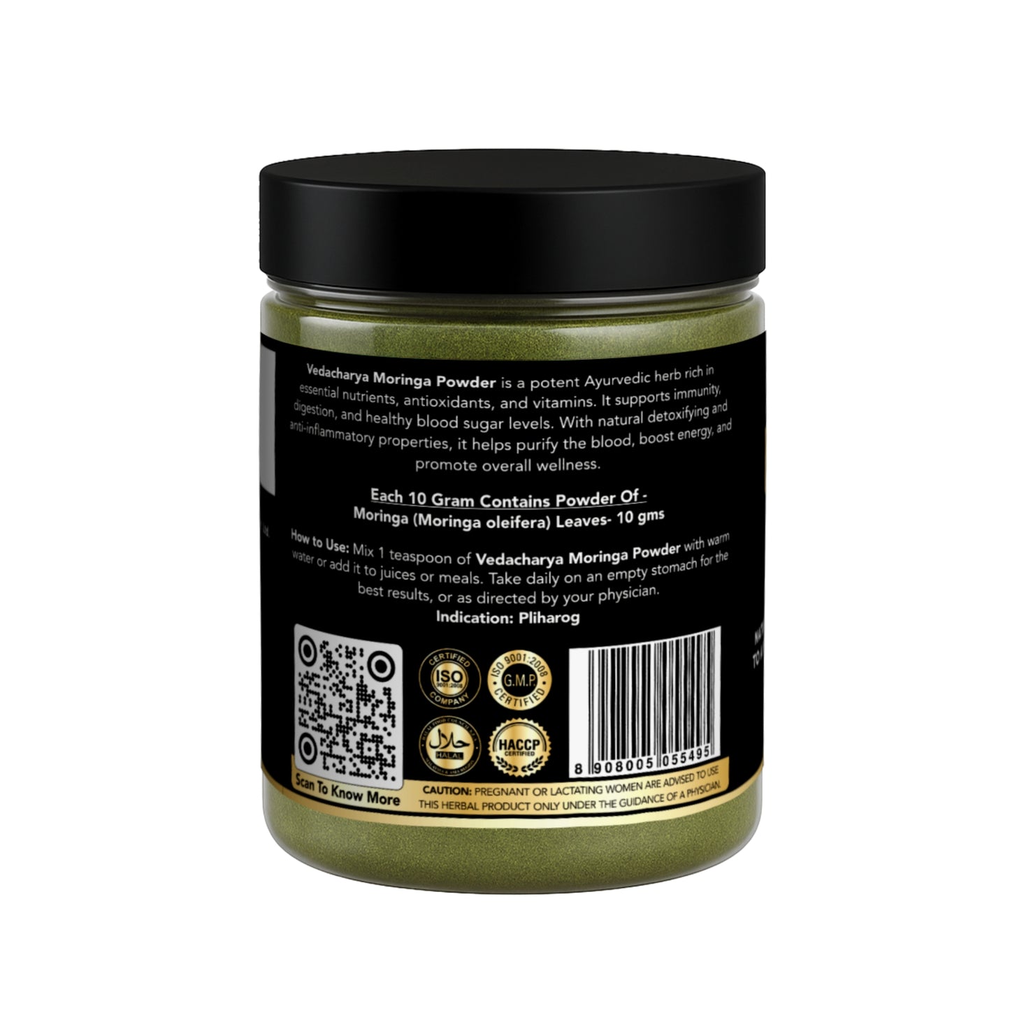 Moringa Powder Rich in Vitamins, Minerals and Antioxidants